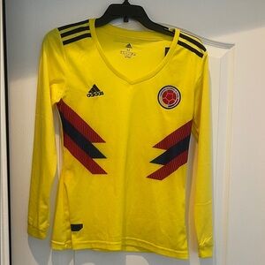 Adidas Kids Yellow Long Sleeve Soccer Jersey-Size - M ✨